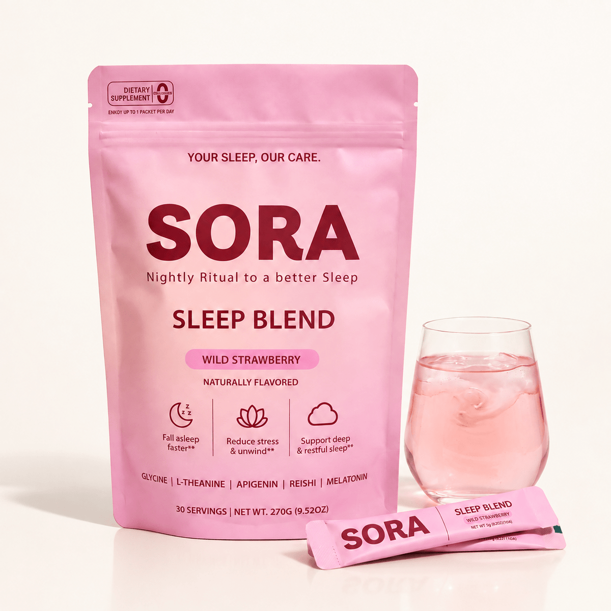 SORA Wild Strawberry Sleep Blend