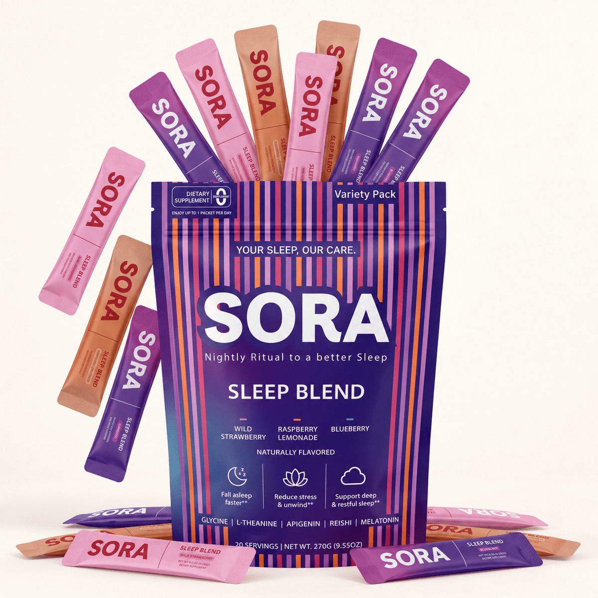 SORA Sleep Blend Variety Pack | 3 Flavours