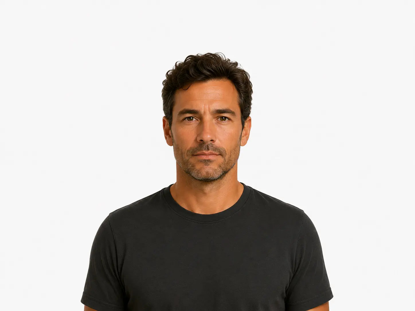Adult man portrait — spinal development section, adult stage