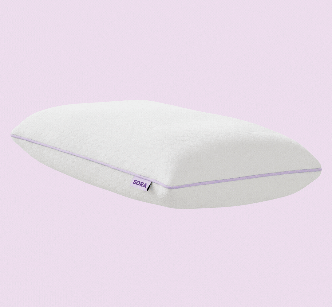 SORA Adjust ergonomic pillow — 3 removable layers for personalised height and firmness